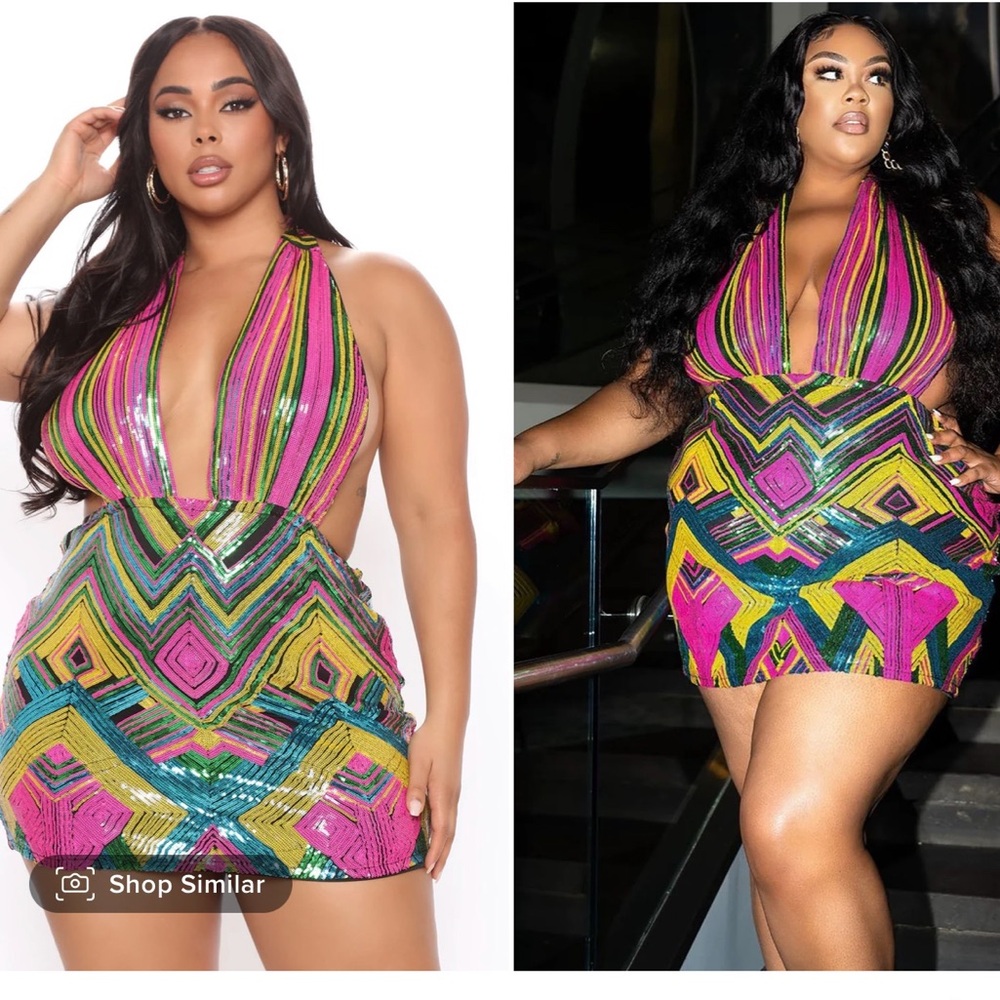 🌸HOST PICK🌸 Multicolor Sequin Halter Dress